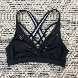 NWOT Victoria’s Secret Sport Black Sports Bra. Size XS (Extra Small).